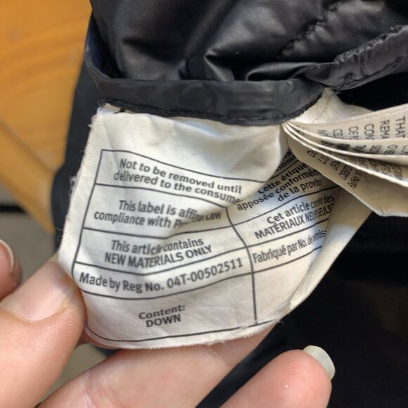 Eddie Bauer Luna Peak Down Parka Jacket Women M Black Hooded Goose Duvet EB550 - Picture 11 of 14